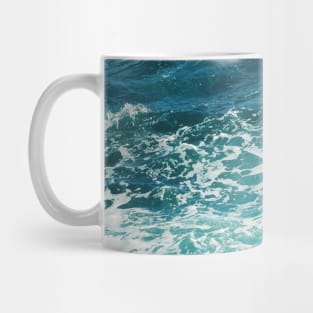 Blue Ocean Waves Mug